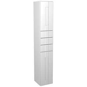 Wickes Vermont White Tower Unit with Drawers - 300 x 1762mm