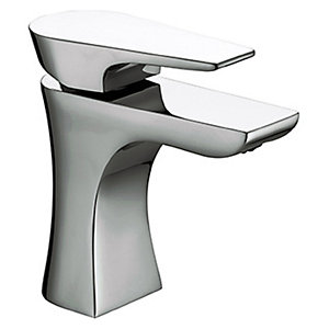Bristan Hourglass Chrome Basin Mixer Tap with Clicker Waste