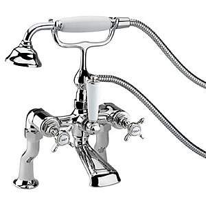 Bristan 1901 Luxury Chrome Crosshead Bath Shower Mixer Tap