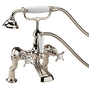 Bristan 1901 Luxury Gold Crosshead Bath Shower Mixer Tap