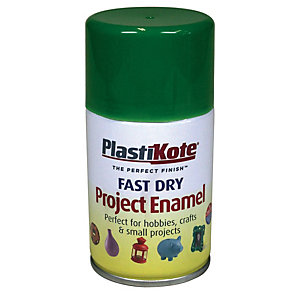 Plastikote Fast Dry Enamel Aerosol Spray - Garden Green 100ml