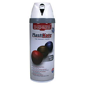Plastikote Multi-surface Spray Paint - Matt White 400ml