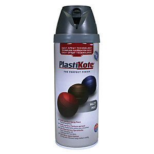 Plastikote Multi-surface Spray Paint - Matt Grey 400ml