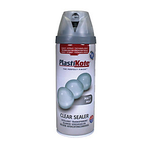 Plastikote Clear Sealer Aerosol Spray - Matt 400ml