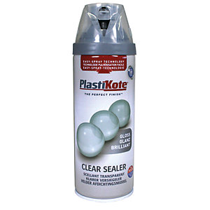 Plastikote Clear Sealer Aerosol Spray - Gloss 400ml