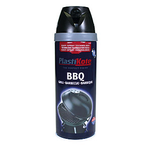 Plastikote Bbq Twist & Spray Paint - Black 400ml