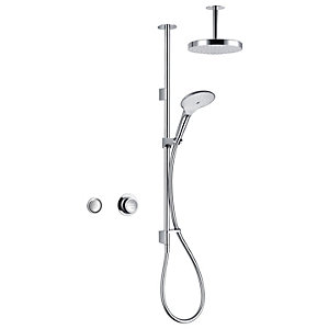Mira Mode Dual Pumped Gravity Ceiling Fed Digital Mixer Shower Best Price, Cheapest Prices