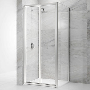 Nexa By Merlyn 6mm Chrome Framed Bi-Fold Shower Door Only - Various Sizes Available