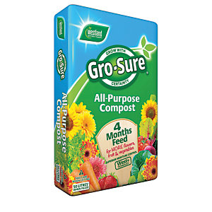 Image of Gro-Sure All Purpose Compost & 4 Month Feed - 50L