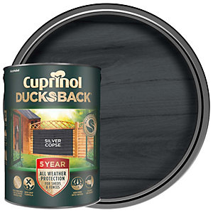 Cuprinol 5 Year Ducksback Matt Shed & Fence Treatment - Silver Copse 5L