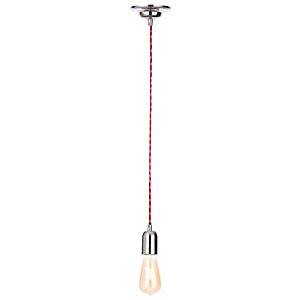 Inlight 42W E27 Twisted Dimmable Cable Pendant Light - Red Nickel