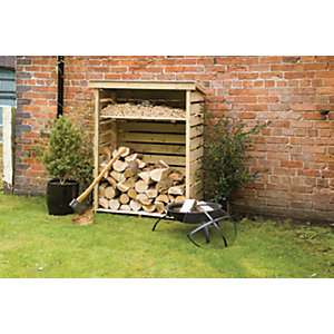 Rowlinson 4 x 2ft Small Pressure Treated Timber Log Store