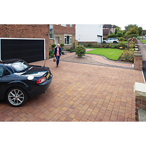 Marshalls Drivesett Savanna Textured Autumn Driveway Block Paving 240 x 160 x 50mm - Pack of 300