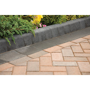Marshalls Keykerb Smooth Edging Stone Pack - Charcoal 125 x 127mm 37.8m2