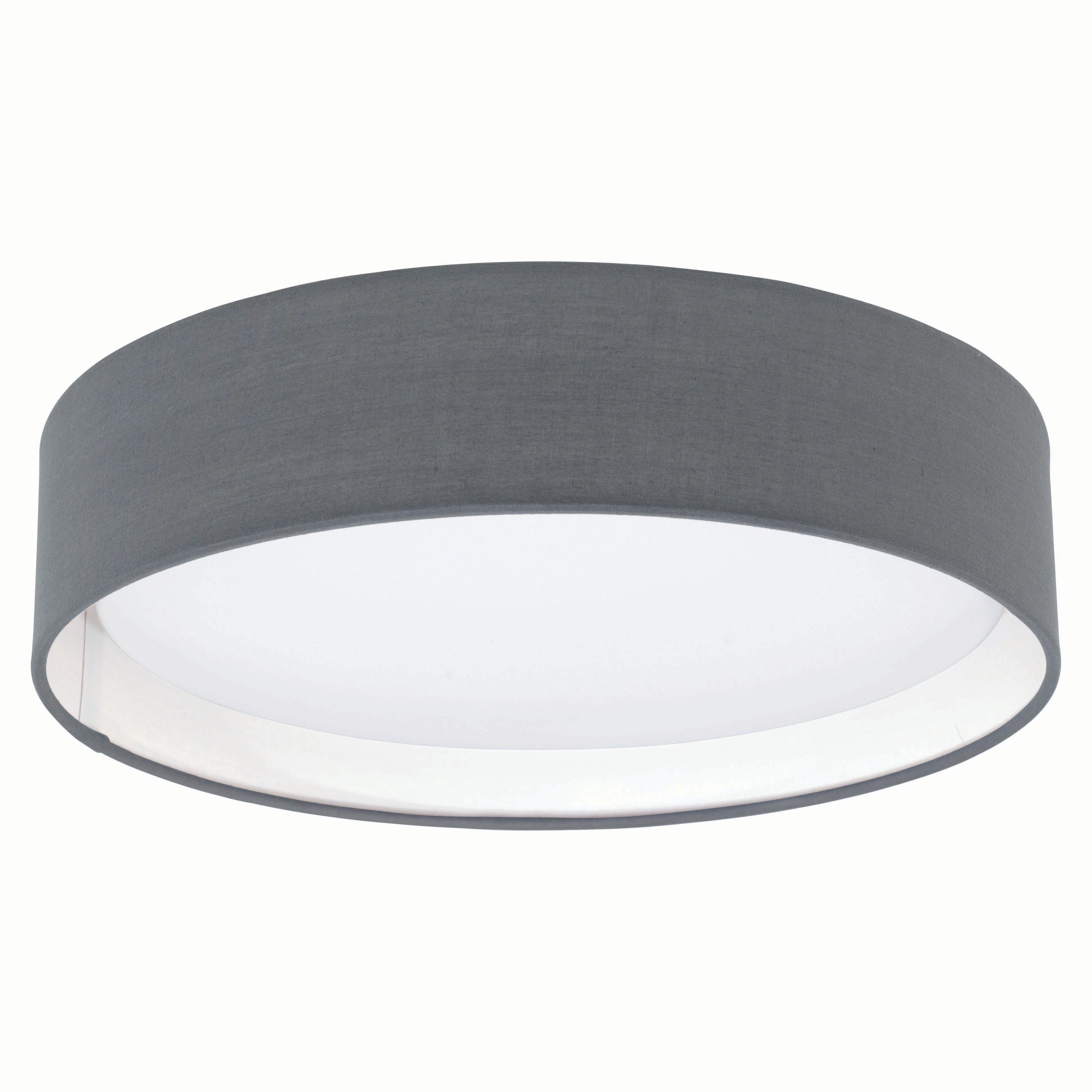 Eglo Pasteri LED Matt Grey Ceiling Light - 11W