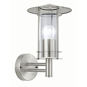 Eglo Lisio Stainless Steel Outdoor Wall Light - 60W