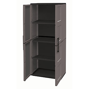 Large Exterior Storage Cabinet with Shelves - 370 x 680mm x 1.63m