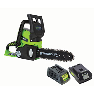 Greenworks Electric Chainsaw with 2Ah Battery & Charger