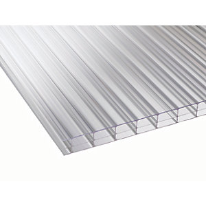 16mm Clear Multiwall Polycarbonate Sheet 3000mm