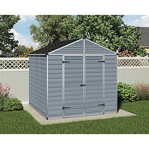 Palram - Canopia Skylight 8 x 8ft Plastic Apex Shed