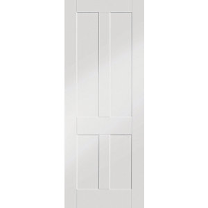 XL Joinery Victorian/Malton White Softwood 4 Panel Internal Door - 1981mm x 762mm