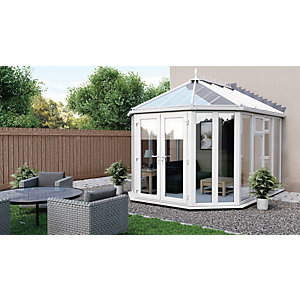 Euramax Victorian Glass Roof Full Glass Conservatory - 10 x 11ft