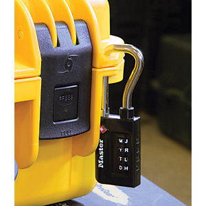 Master Lock TSA 4 Digit Combination Heavy Duty Travel Padlock - 35mm