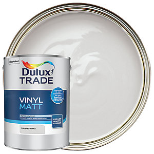 Dulux Trade Vinyl Matt Emulsion Paint - Polished Pebble - 5L