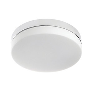 Wickes Hudson Glass Flat Round LED Ceiling Light - 18W