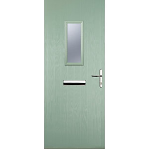 Euramax 1 Square Chartwell Green Left Hand Composite Door