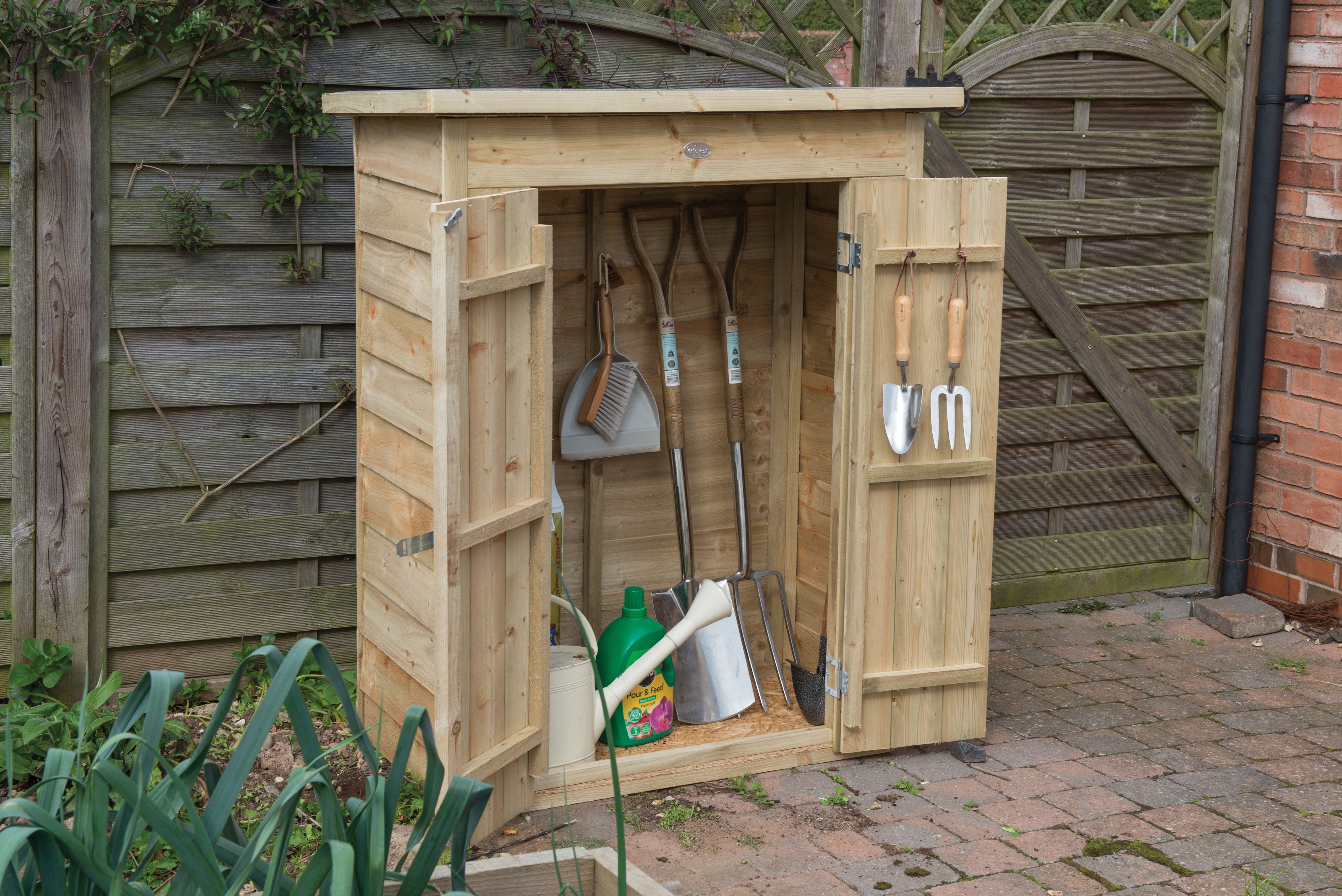 Forest Garden 3 x 2ft Small Pent Garden Tool Storage