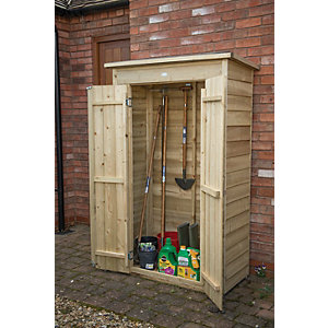 Image of Forest Garden 3 x 2ft Tall Pent Garden Tool Storage