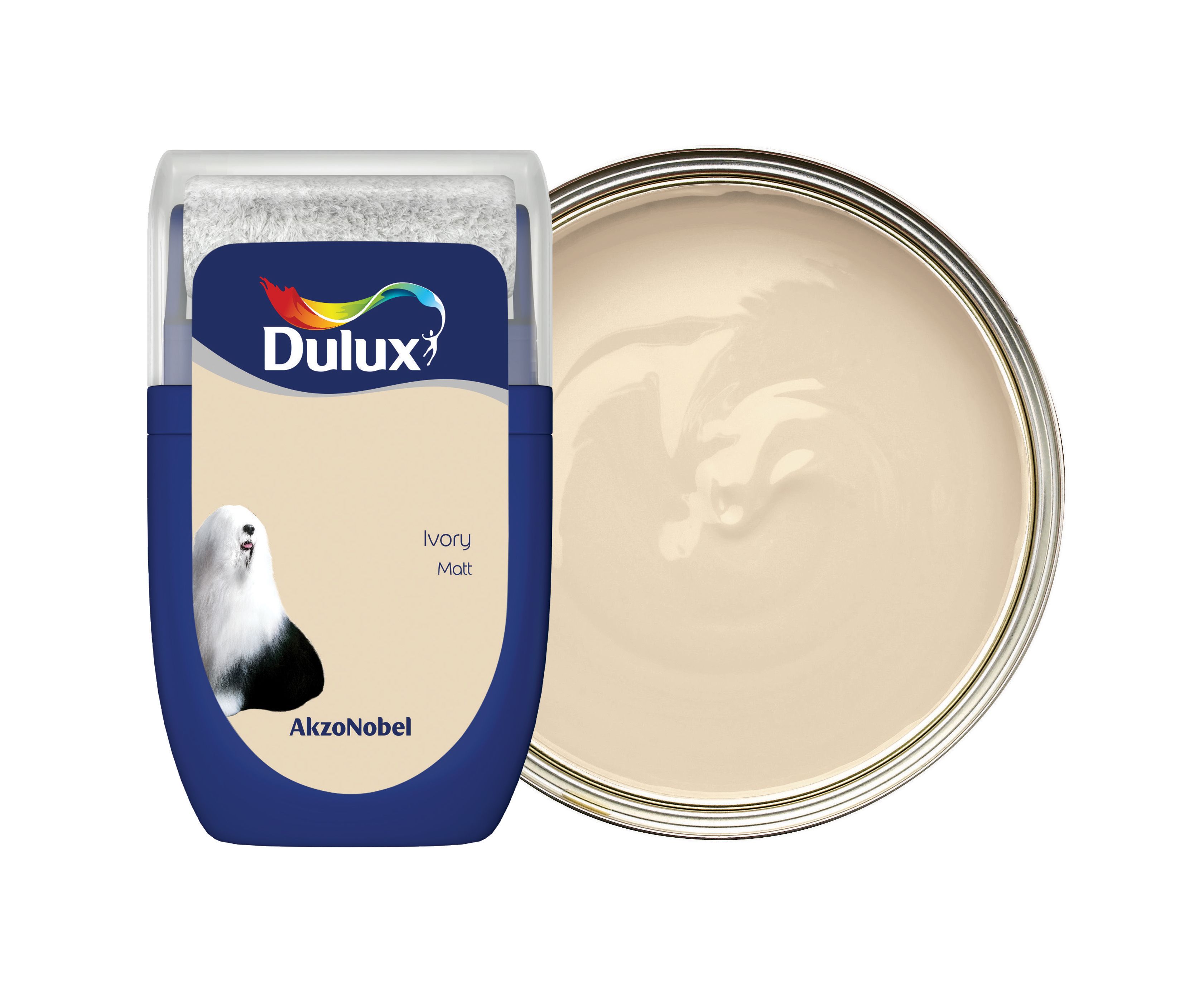 Dulux Emulsion Paint - Ivory Tester Pot - 30ml