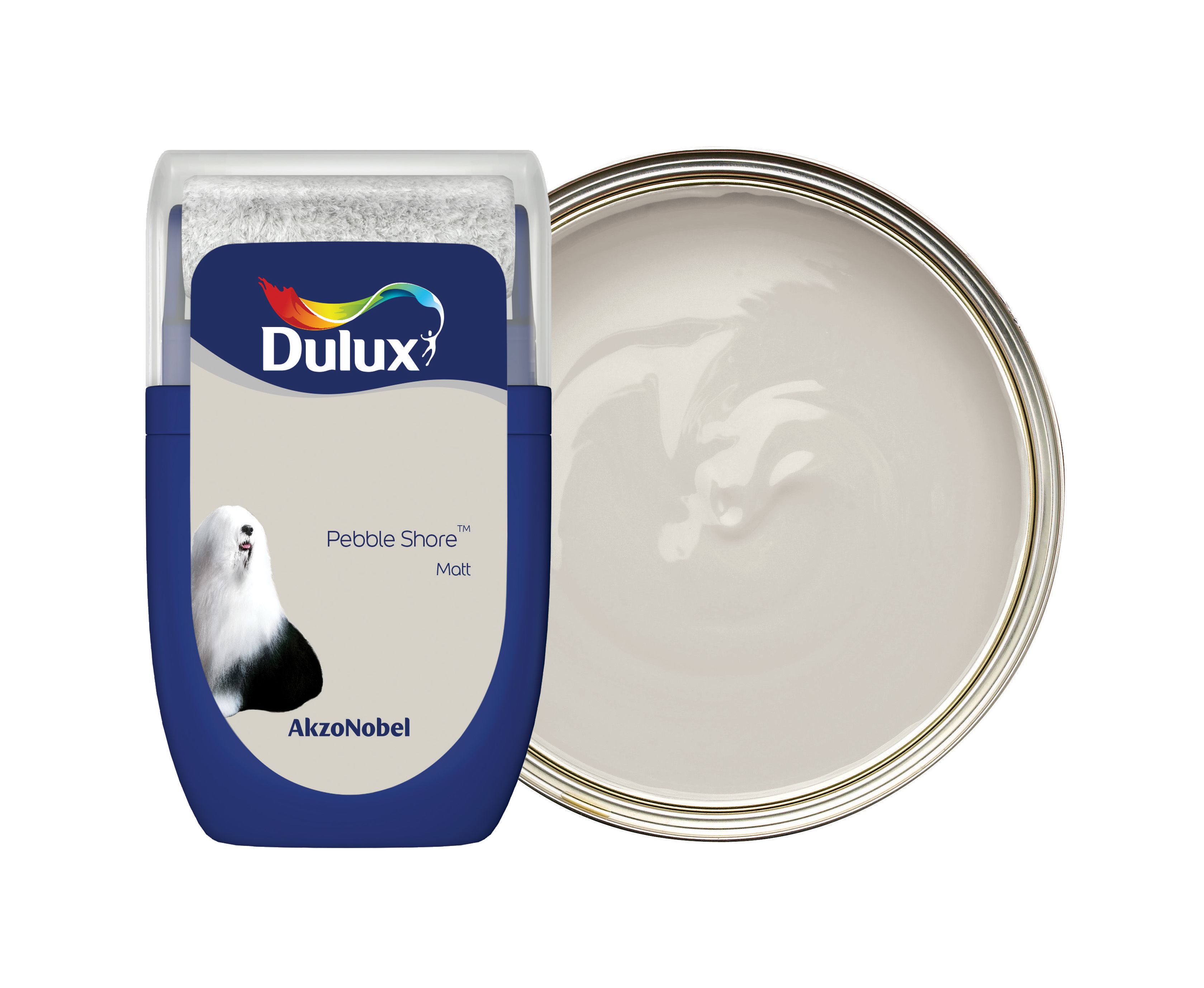 Dulux Emulsion Paint - Pebble Shore Tester Pot - 30ml