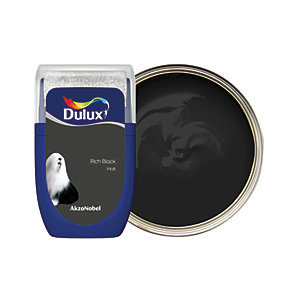 Dulux Emulsion Paint - Rich Black Tester Pot - 30ml