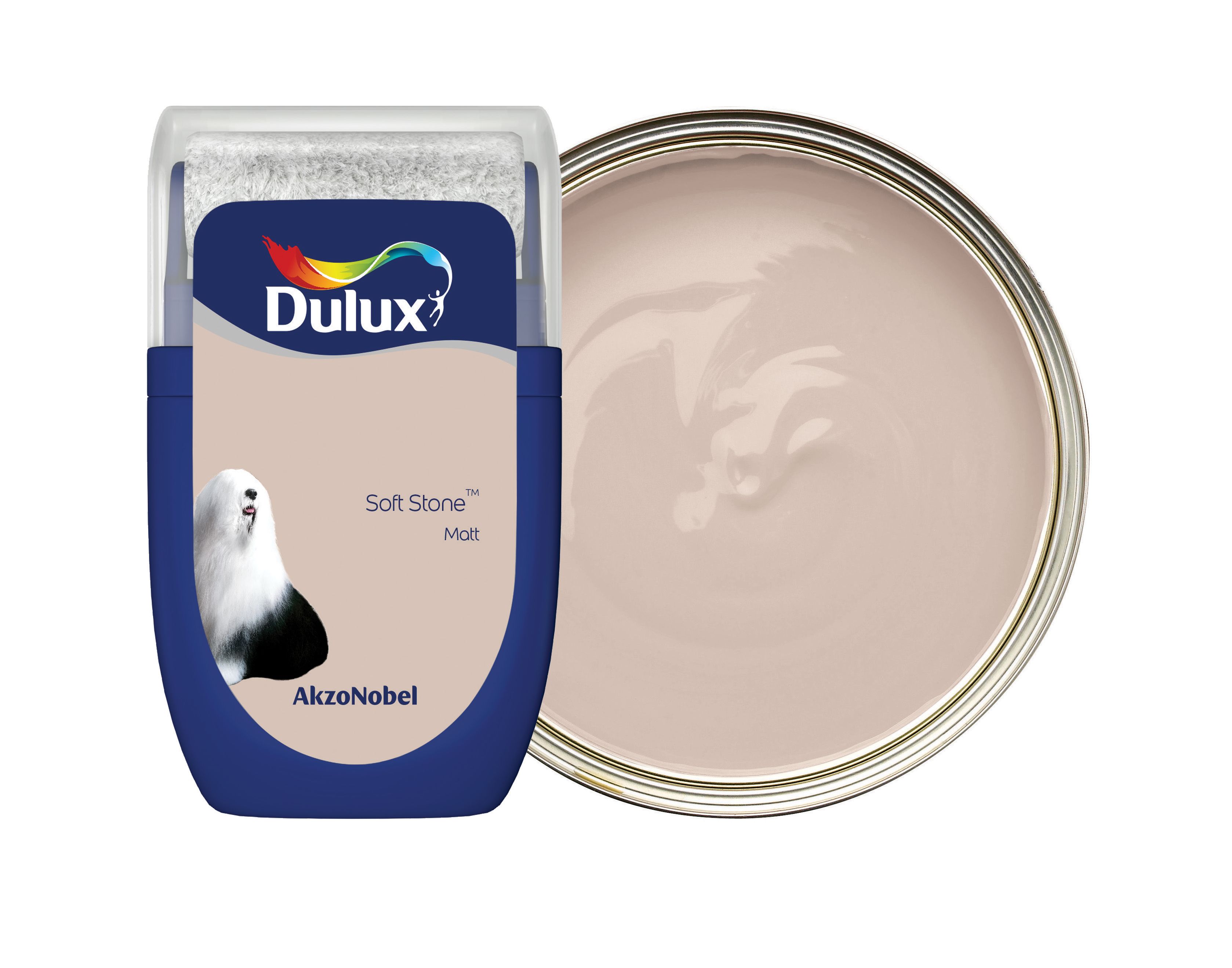 Dulux Emulsion Paint - Soft Stone Tester Pot - 30ml