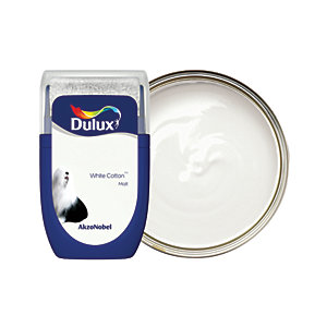 Dulux Emulsion Paint - White Cotton Tester Pot - 30ml