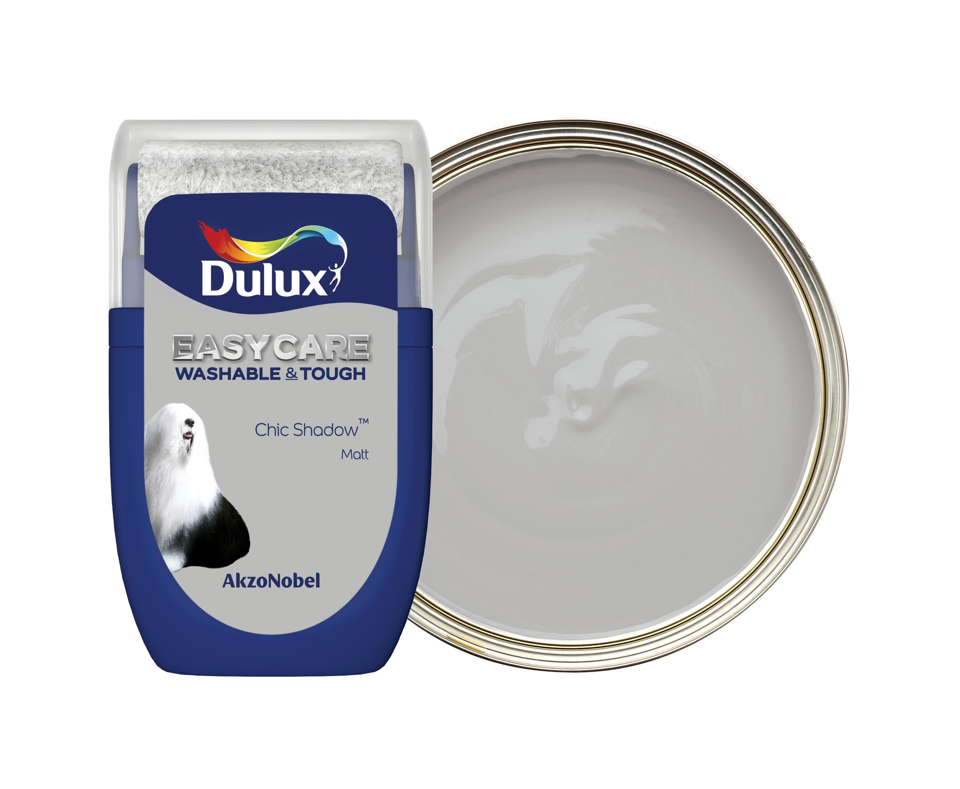 Dulux Easycare Washable & Tough Paint - Chic Shadow Tester Pot - 30ml
