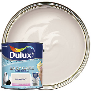 Dulux Easycare Bathroom Soft Sheen Emulsion Paint Nutmeg White - 2.5L