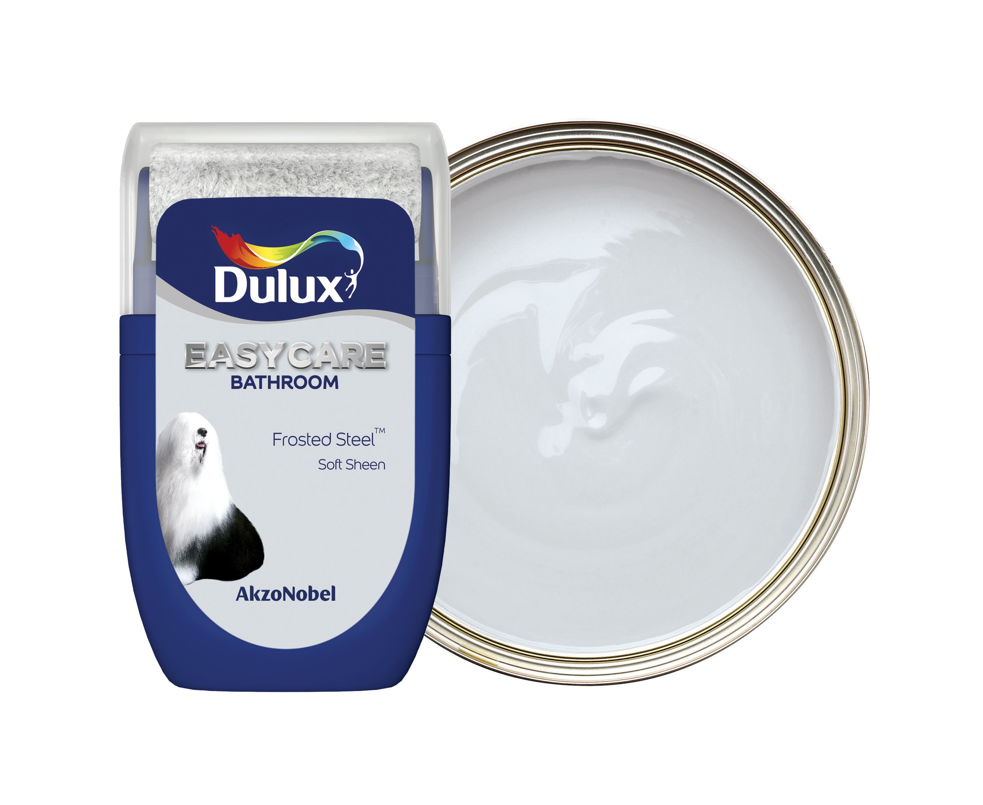 Dulux Easycare Bathroom Paint - Frosted Steel Tester Pot - 30ml