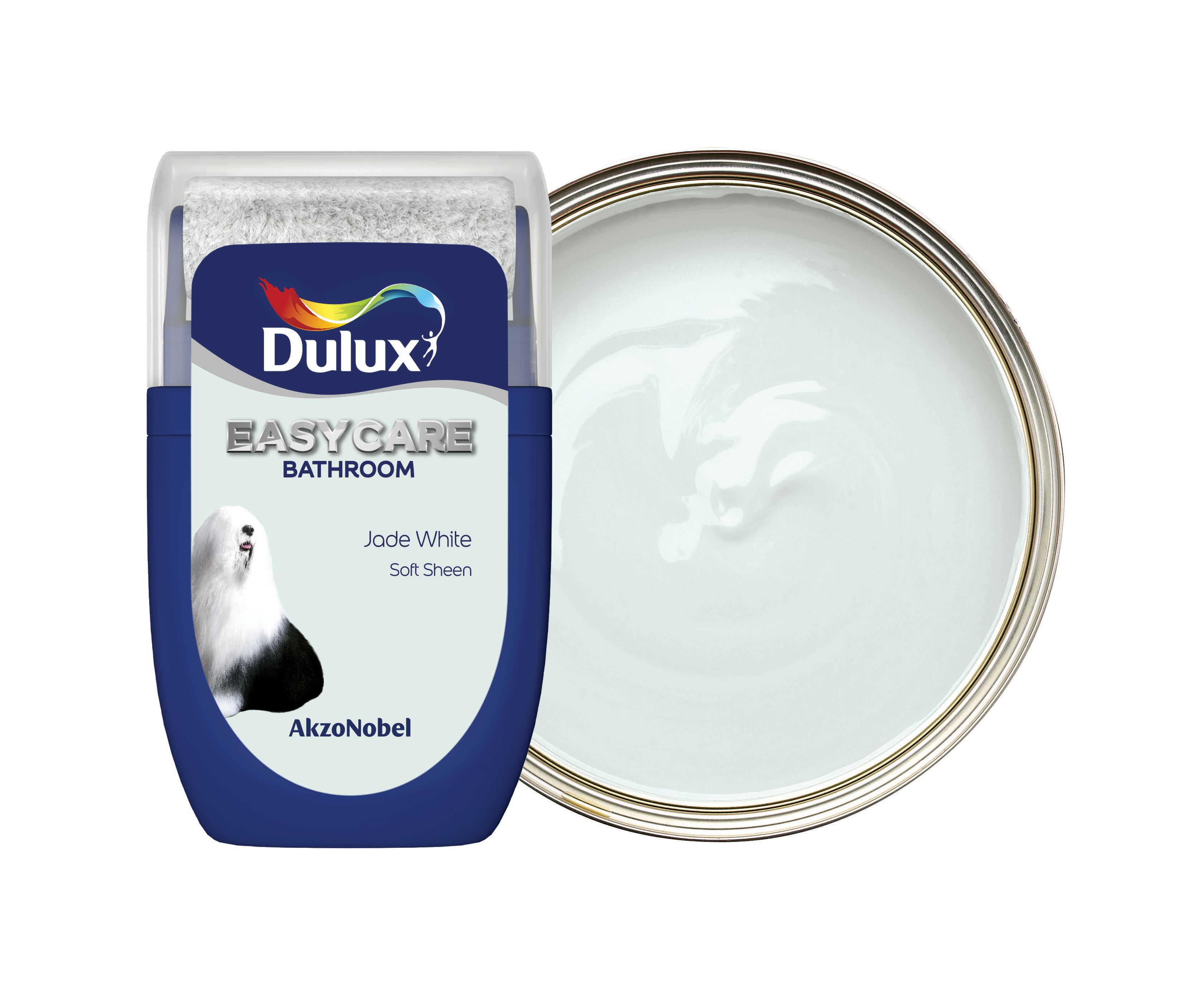 Dulux Easycare Bathroom Paint - Jade White Tester Pot - 30ml