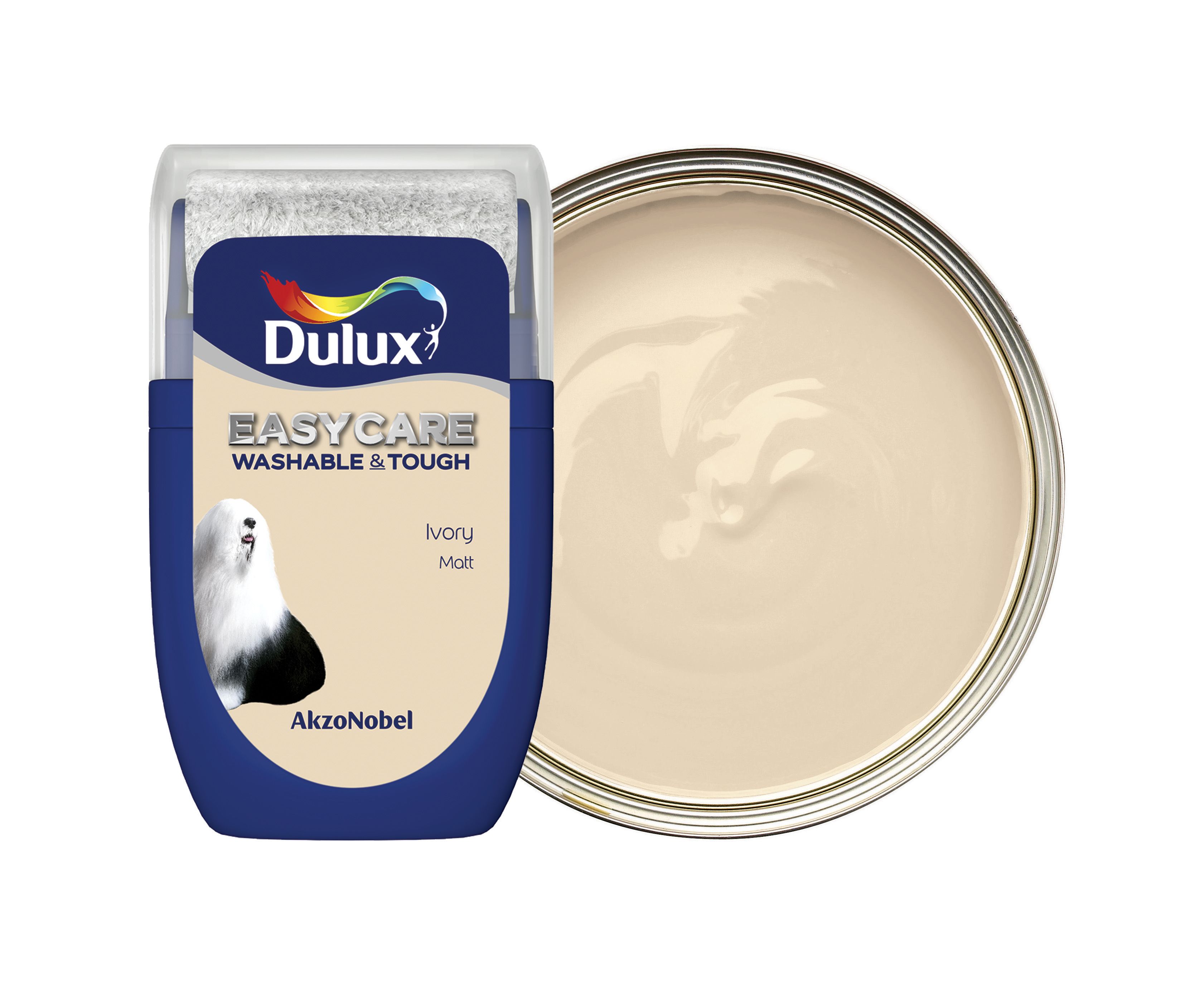 Dulux Easycare Washable & Tough Paint - Ivory Tester Pot - 30ml