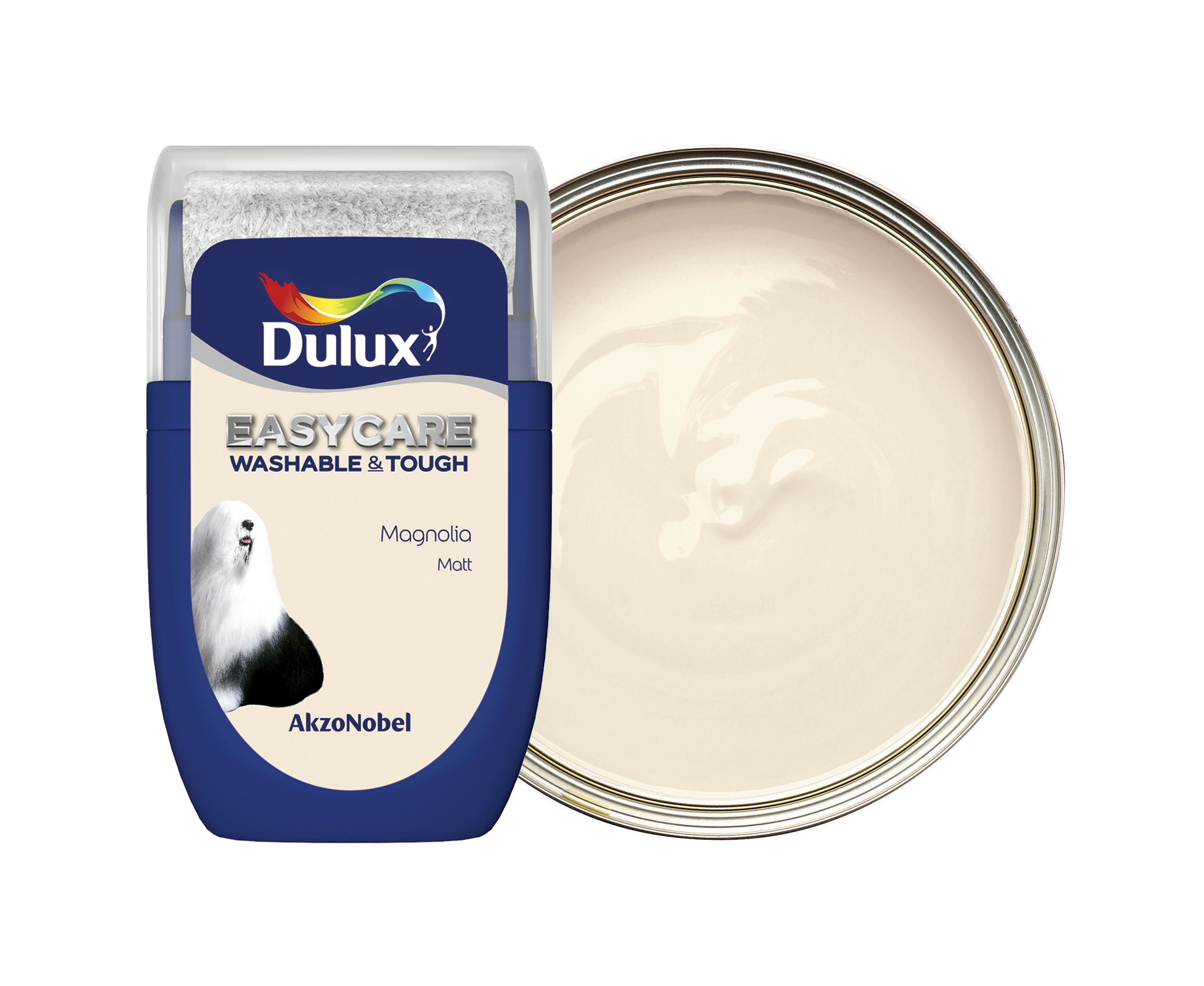 Dulux Easycare Washable & Tough Paint - Magnolia Tester Pot - 30ml