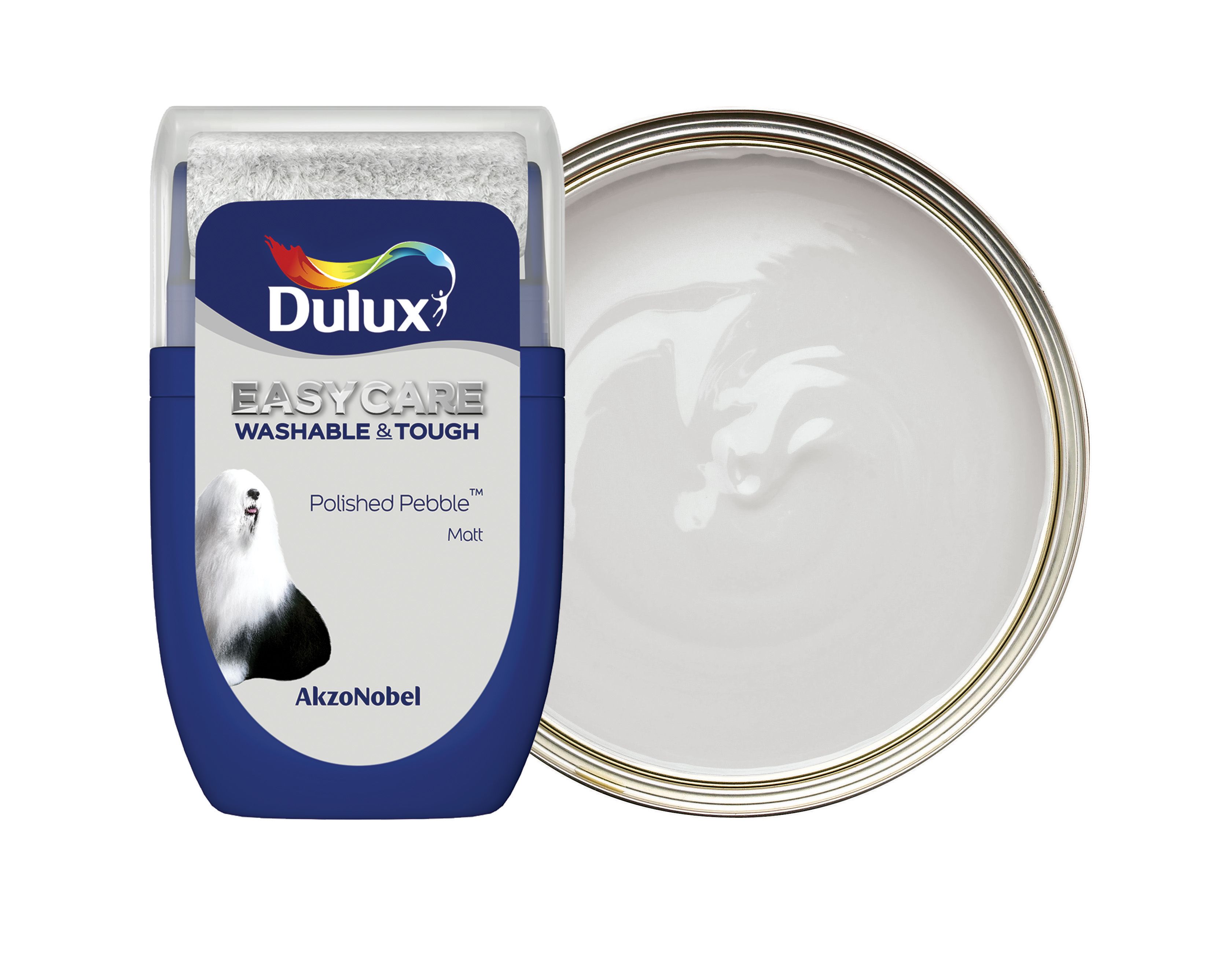 Dulux Easycare Washable & Tough Paint - Polished Pebble Tester Pot - 30ml