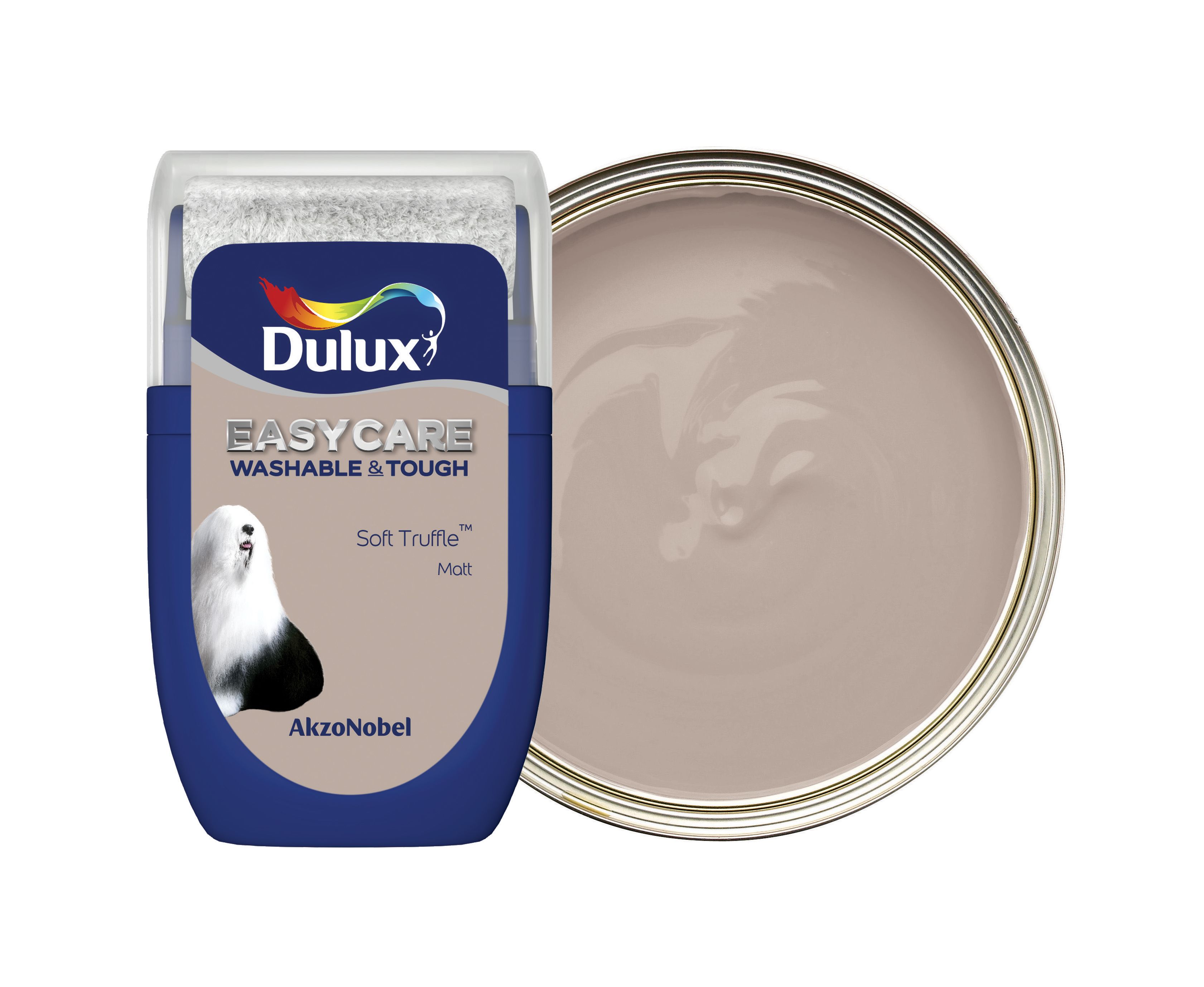 Dulux Easycare Washable & Tough Paint - Soft Truffle Tester Pot - 30ml