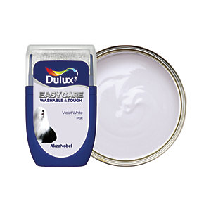 Dulux Easycare Washable & Tough Paint - Violet White Tester Pot - 30ml