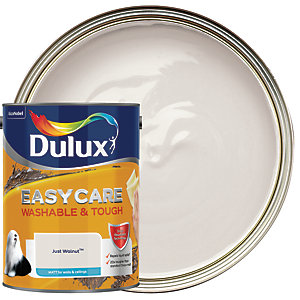 Dulux Easycare Washable & Tough Matt Emulsion Paint - Just Walnut - 5L