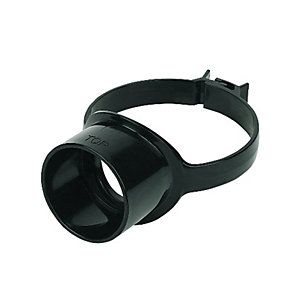 FloPlast 110mm Soil Pipe Strap on Pipe Connector - Black