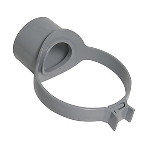FloPlast 110mm Soil Pipe Strap on Pipe Connector - Grey