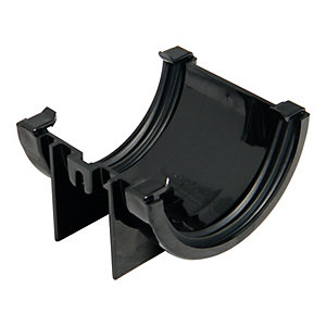 Image of FloPlast 76mm MiniFlo Gutter Union Bracket - Black